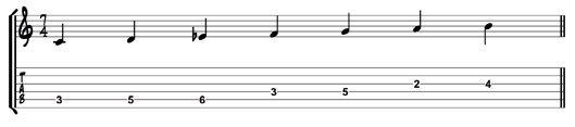 Jazz minor scale