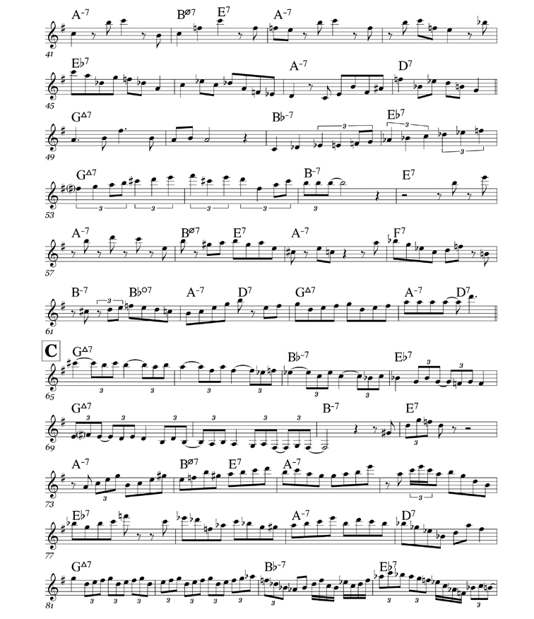 jazz solo transcriptions pdf free download
